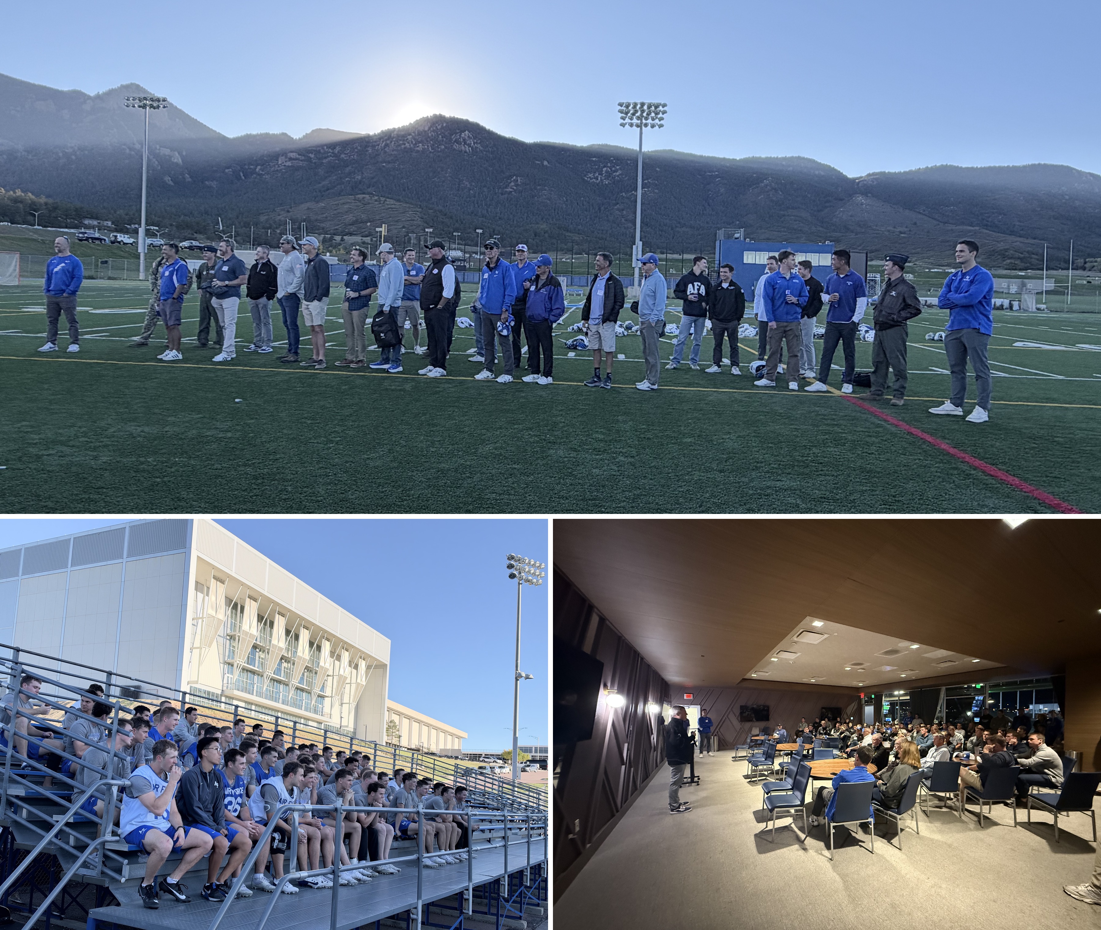 Alumni and current players at Air Force Lacrosse Alumni Weekend 2026